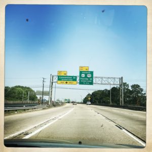 on the road to Baton Rouge, LA