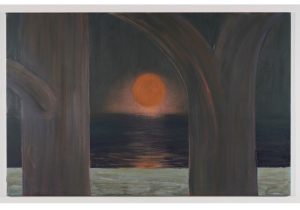 Antone Könst, “Moon Rising from Assateague Island” Oil on canvas