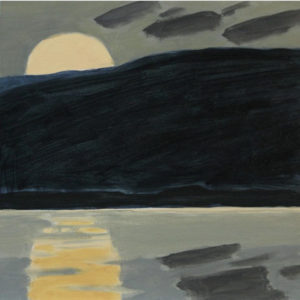 Loraine Stephenson, “Yellow Moonrise” Oil on archival panel