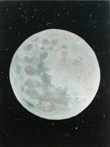 Nick McPhail, “Moon II” Oil on canvas