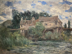 Claude Monet, Houses on the Old Bridge at Vernon, c. 1883
