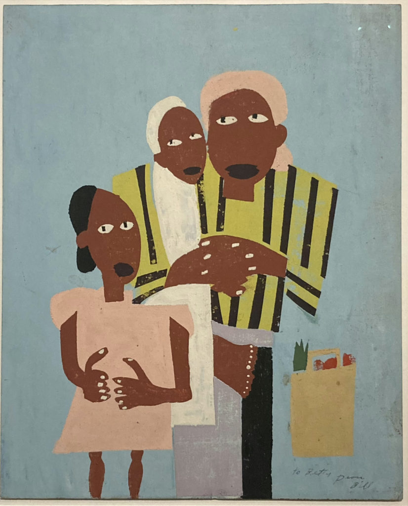 William H. Johnson, Fright 1942, Serigraph on poster.